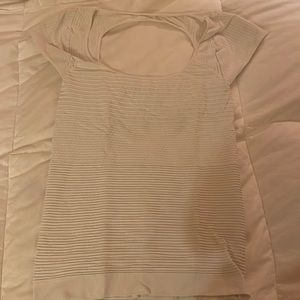 Bebe white bodycon top!